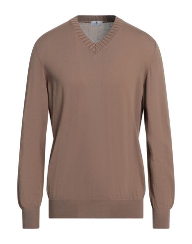 Magazzino Ricambi Man Sweater Camel Size 46 Cotton