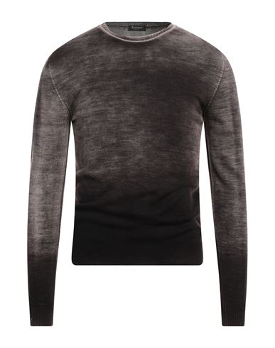 Arovescio Man Sweater Lead Size 38 Merino Wool