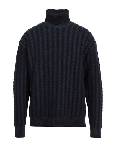 Barena Venezia Barena Man Turtleneck Midnight Blue Size Xxl Wool, Nylon