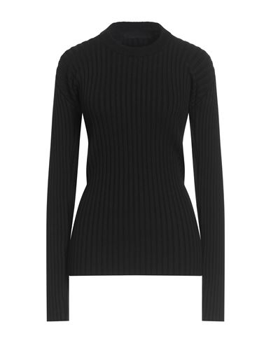 Alainpaul Woman Sweater Black Size M Merino Wool In Gray