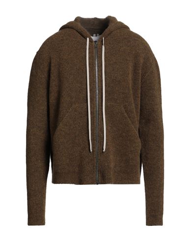 Rick Owens Man Cardigan Mustard Size M Alpaca Wool, Polyamide, Wool, Elastane