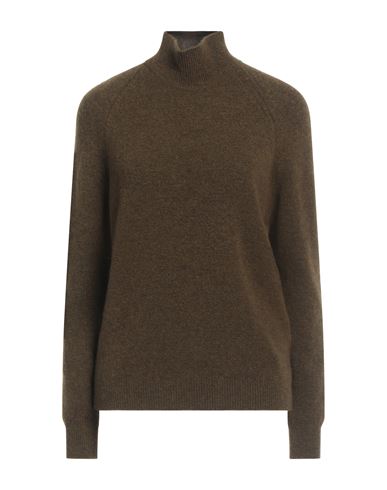 High Use Woman Turtleneck Military Green Size L Nylon, Wool, Alpaca Wool, Elastane