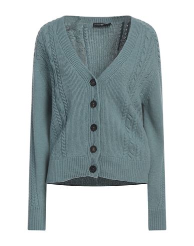 High Use Woman Cardigan Pastel Blue Size L Wool, Nylon