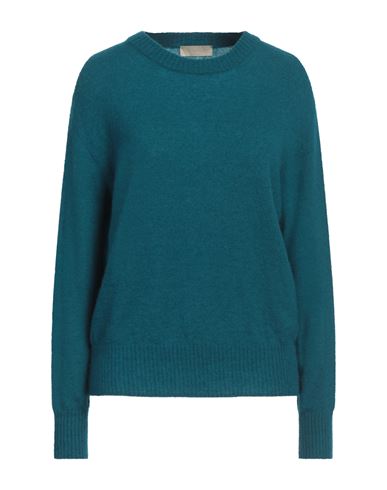 Shop Momoní Woman Sweater Deep Teal Size M Polyamide, Merino Wool, Mohair Wool, Elastane