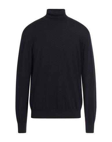 Daniele Fiesoli Selezione Man Turtleneck Midnight Blue Size L Cashmere In Blue