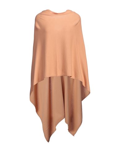 Le Tricot Perugia Woman Cape Apricot Size Onesize Virgin Wool, Silk, Cashmere