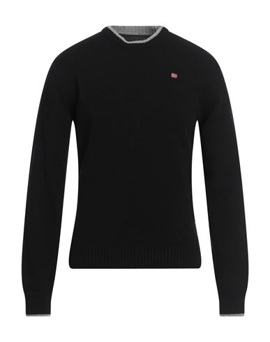 Napapijri Man Sweater Black Size L Wool, Polyamide In Black