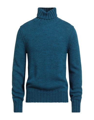 Messagerie Patrizio Piscaglia Man Turtleneck Blue Size 42 Baby Alpaca Wool, Polyamide, Wool
