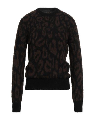 Messagerie Patrizio Piscaglia Man Sweater Dark Brown Size 40 Baby Alpaca Wool, Polyamide, Wool
