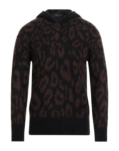 Messagerie Patrizio Piscaglia Man Sweater Dark Brown Size 42 Baby Alpaca Wool, Polyamide, Wool