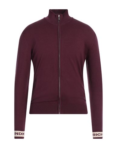 Richmond X Man Cardigan Plum Size S Viscose, Polyester, Nylon