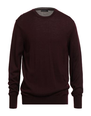 Messagerie Man Sweater Burgundy Size 48 Merino Wool, Acrylic