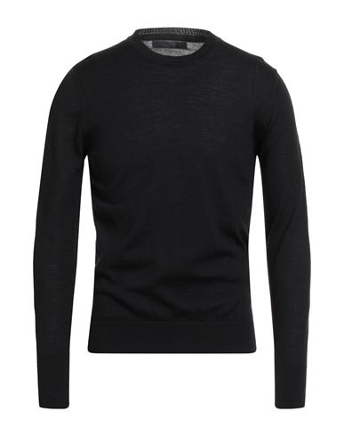 Messagerie Man Sweater Black Size 48 Merino Wool, Acrylic