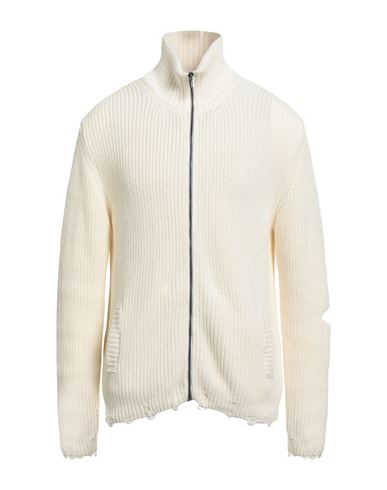 A Paper Kid Man Cardigan Ivory Size L Organic Cotton, Merino Wool