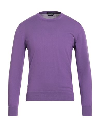 Ballantyne Man Sweater Purple Size 46 Cotton