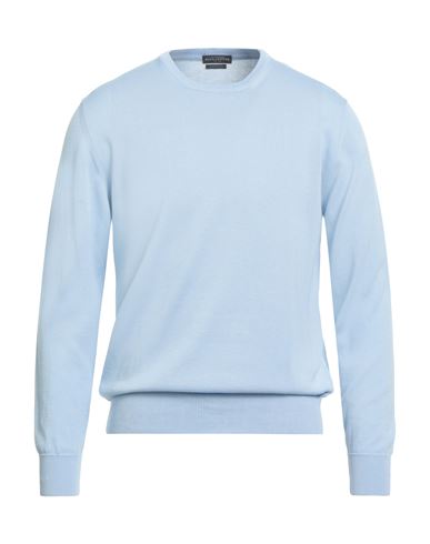 Ballantyne Man Sweater Sky Blue Size 44 Cotton