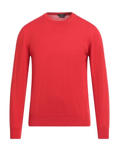 Ballantyne Man Sweater Tomato Red Size 44 Cotton
