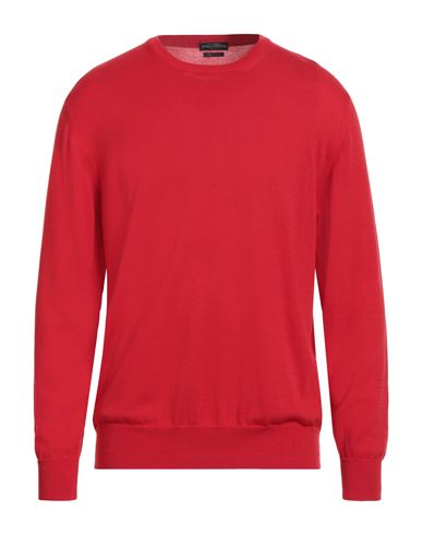 Ballantyne Man Sweater Tomato Red Size 44 Cotton