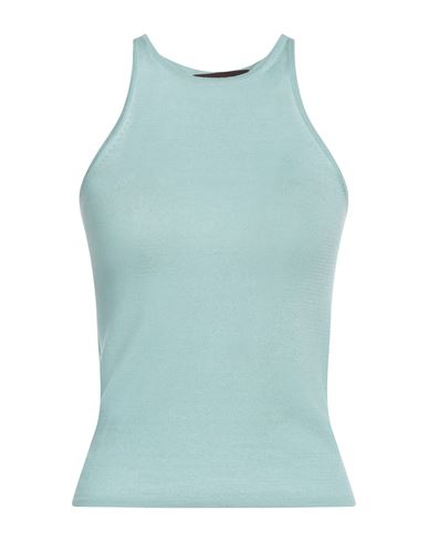ALPHA MASSIMO REBECCHI ALPHA MASSIMO REBECCHI WOMAN TOP TURQUOISE SIZE 6 CASHMERE, SILK 