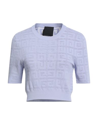 Givenchy Woman Sweater Lilac Size L Viscose, Polyamide, Polyester, Elastane In Blue