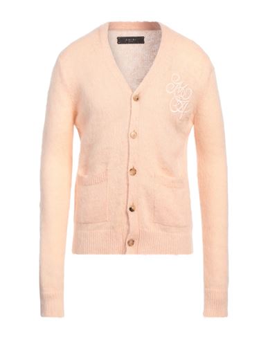Amiri Man Cardigan Pink Size L Acrylic, Mohair Wool, Polyamide