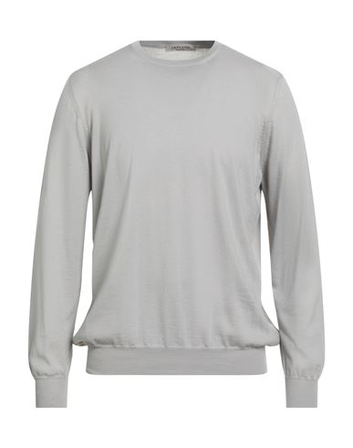 LA FILERIA LA FILERIA MAN SWEATER LIGHT GREY SIZE 44 CASHMERE 