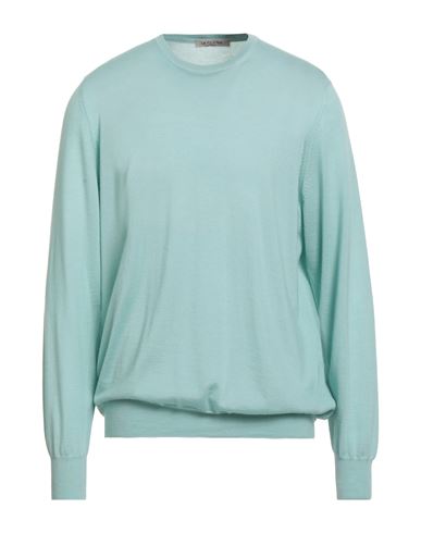 LA FILERIA LA FILERIA MAN SWEATER TURQUOISE SIZE 46 CASHMERE 