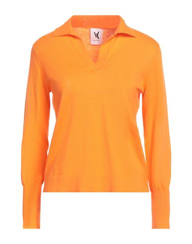 Van Kukil Woman Sweater Orange Size S Cashmere