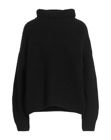 Anine Bing Woman Turtleneck Black Size M Alpaca Wool, Wool, Polyamide, Polyacrylic