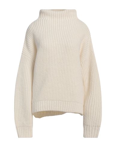 Anine Bing Woman Turtleneck Cream Size M Alpaca Wool, Wool, Polyamide, Polyacrylic
