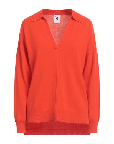 Van Kukil Woman Sweater Orange Size L Cashmere