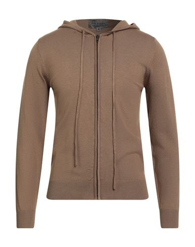 Eredi Del Duca Man Cardigan Camel Size M Viscose, Acrylic, Polyamide
