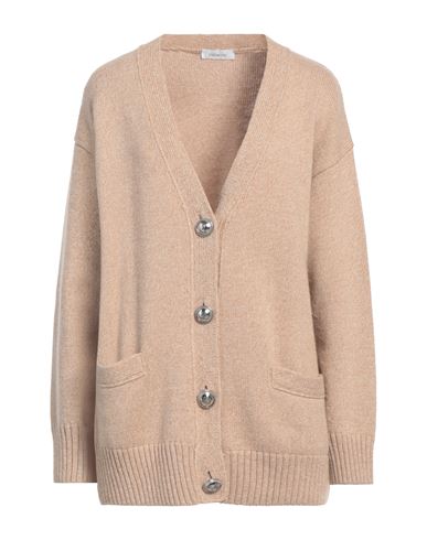 Rabanne Woman Cardigan Beige Size S Wool, Cashmere