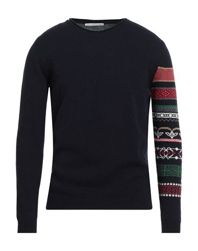 Grey Daniele Alessandrini Man Sweater Midnight Blue Size 40 Wool, Polyamide
