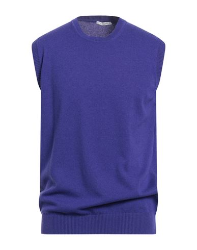 Kangra Cashmere Kangra Man Sweater Purple Size 42 Wool, Cashmere