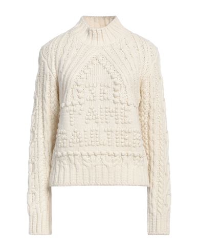 Jean Paul Gaultier Woman Turtleneck Off White Size S Virgin Wool, Polyester