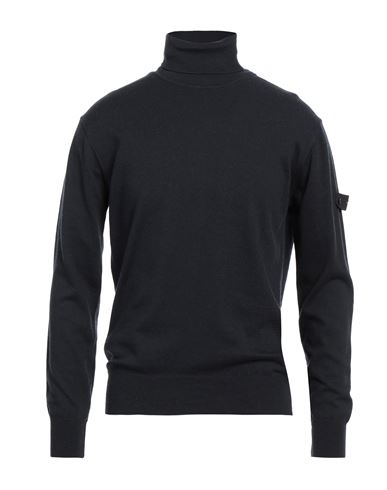 Peuterey Man Turtleneck Midnight Blue Size 3xl Cotton, Wool