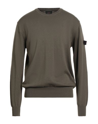 Peuterey Man Sweater Military Green Size 3xl Cotton, Wool