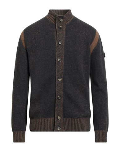 Peuterey Man Cardigan Midnight Blue Size Xl Wool, Polyamide