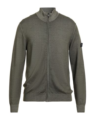 Peuterey Man Cardigan Military Green Size 3xl Wool