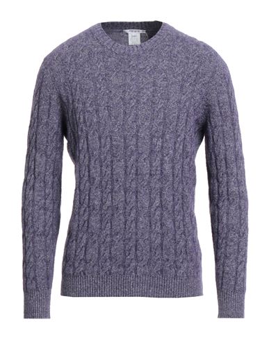 Kangra Cashmere Kangra Man Sweater Purple Size 38 Cotton, Alpaca Wool, Polyamide, Wool, Elastane In Purple