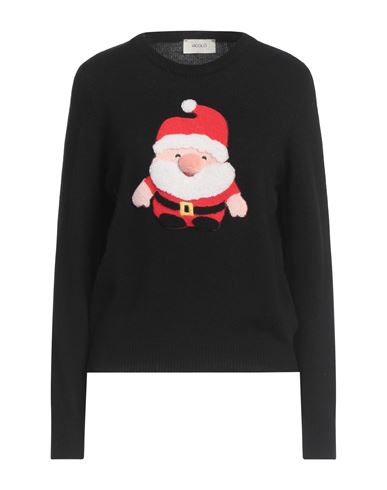 Vicolo Woman Sweater Black Size Onesize Viscose, Polyamide, Wool, Cashmere In Black