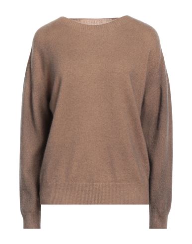 Arovescio Woman Sweater Brown Size 8 Cashmere