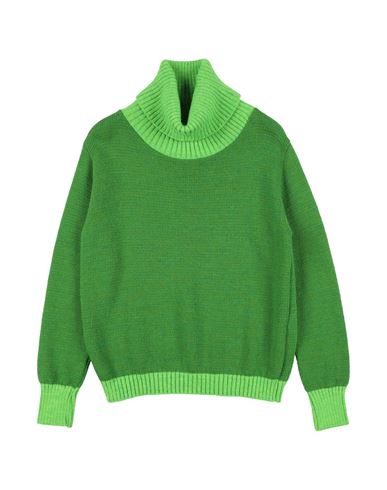 L:ú L:ú By Miss Grant Toddler Girl Turtleneck Green Size 6 Acrylic, Wool, Polyamide, Viscose
