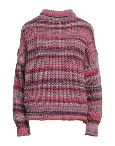 Ottod'ame Woman Turtleneck Pink Size 8 Acrylic, Wool, Polyester