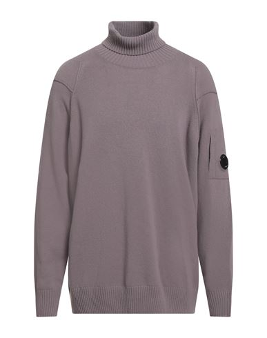 C.p. Company C. P. Company Man Turtleneck Mauve Size 3xl Wool, Polyamide In Purple