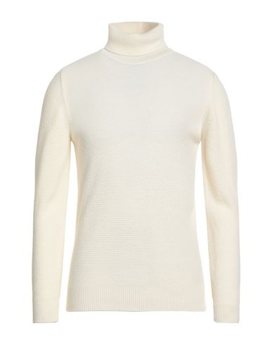 Grey Daniele Alessandrini Man Turtleneck Cream Size 42 Acrylic, Wool, Alpaca Wool