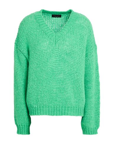 Roberto Collina Woman Sweater Green Size M Baby Alpaca Wool, Nylon, Wool