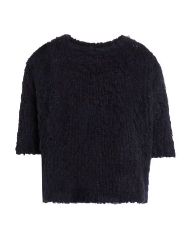 Roberto Collina Woman Sweater Midnight Blue Size L Baby Alpaca Wool, Wool, Nylon