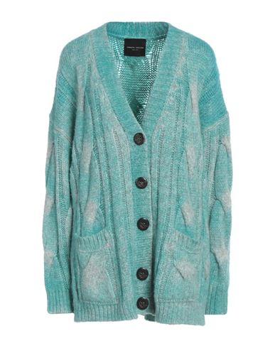 Roberto Collina Woman Cardigan Turquoise Size S Baby Alpaca Wool, Nylon, Wool